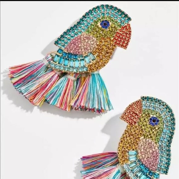 Crystal Bird Earrings - Picture 3 of 3